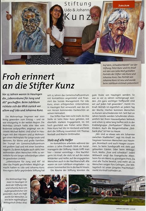 2026 Jubiläum Artikel Wohnbauzeitschrift